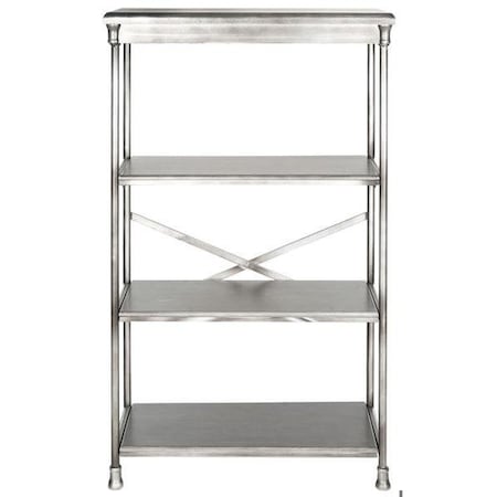 Safavieh Jacinda Etegere Shelves- Dark Silver - 32 x 50.25 x 16 in. AMH1534A